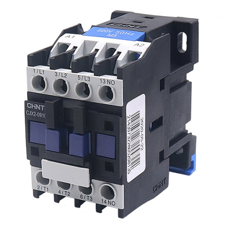 Contattore CA monofase multiuso con contatti in lega d'argento da 220 V, CHNT CJX2-0910 9A, CHNT CJX2-0901 9A, CHNT CJX2-1210 12A, CHNT CJX2-1201 12A, CHNT CJX2-1810 18A, CHNT CJX2-1801 18A, CHNT CJX2-2510 25A, CHNT CJX2-2501 25A, CHNT CJX2-3210 32A